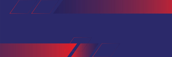 sport banner flag background with speed halftone effect style, blue red white gradient, stripe sporty design