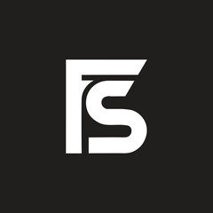 Letter SF or FS logo design modern vector template illustration, branding business identity unique and elegant logo design idea.