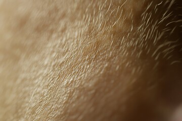 Fototapeta premium Close-up view of human skin with fine hairs