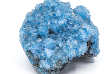 Vibrant blue crystal mineral specimen
