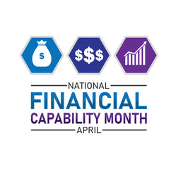 National Financial Capability Month banner for social media post