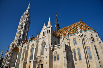 Budapest city, Hungarian capital - unique arhcitecture, The Church of Our Lady of Buda.