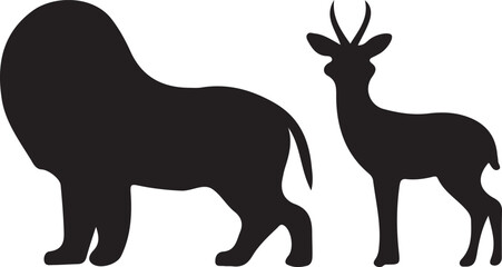 deer silhouette vector