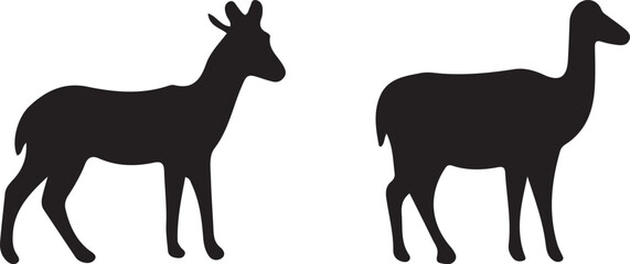 silhouette of a deer