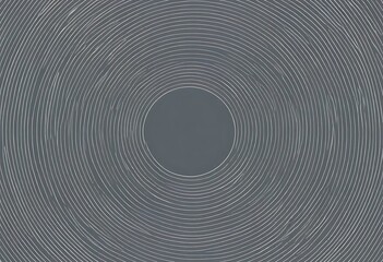 Obraz premium Serene Circularity, A Minimalist Gray and White Concentric Line Design