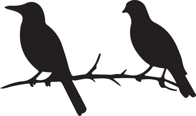 birds on a branch