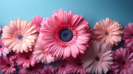 pink gerbera daisy isolated on transparent background