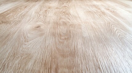 Fototapeta premium Light oak wooden floor planks showcase natural grain patterns in a bright indoor room during daytime.