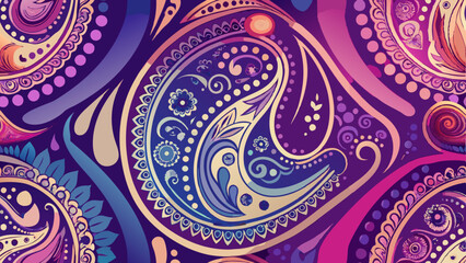 Paisley Pattern fabric abstract design backdrop background