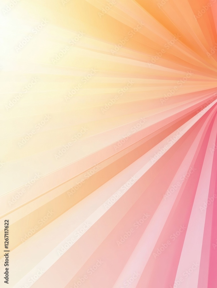Leinwandbilder soft pastel gradient background with gentle light rays radiating from the center during a tranquil s