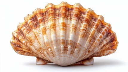 Fototapeta premium scallop shell isolated on transparent background