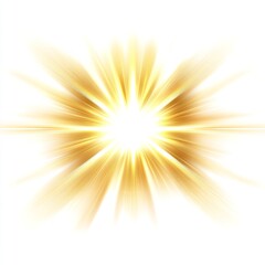 Golden Light Burst Abstract Background Design Bright Radiance Energy Star Shine Rays Illumination White Background Golden Yellow Sunburst Graphic     