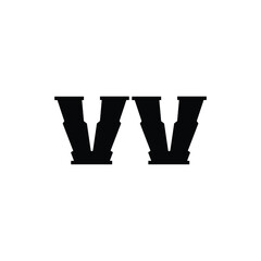 VV monogram logo design letter text name symbol monochrome logotype alphabet character simple logo
