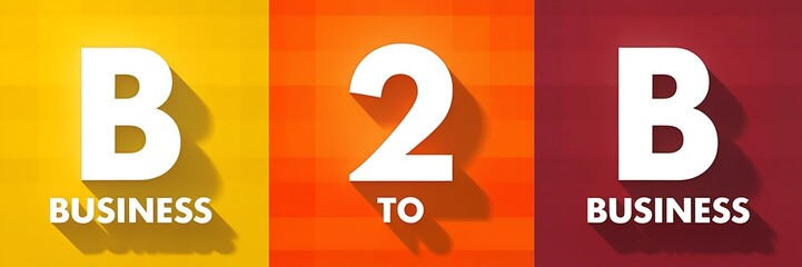 Obraz premium B2B Networking and Commerce – Business-to-Business (B2B) and Business-to-Consumer (B2C) Marketing & Technology, b2b handshake, b2c, b2g, g2b