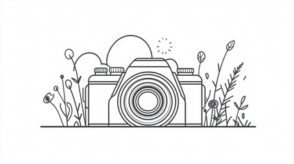 Photo Camera Vector Icon Isolated on White Background