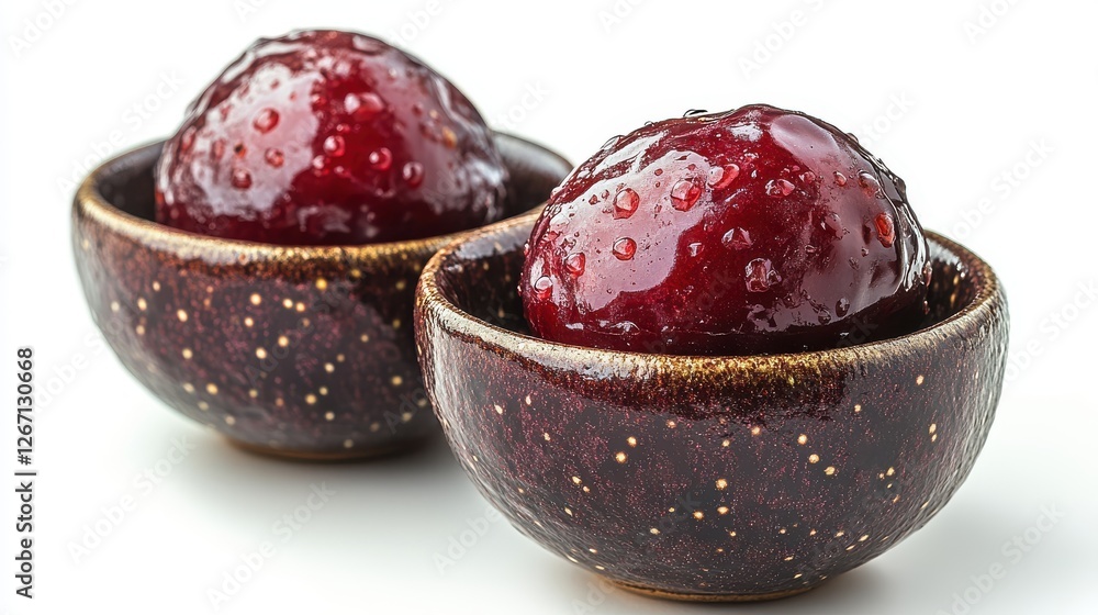 Poster two ripe dates isolated on transparent background