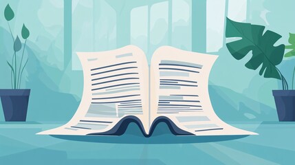 Folded Newspaper Magazine Stacked for Reading