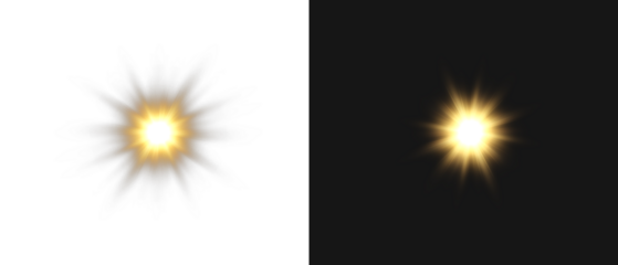 Png Light with Sun Glare. Overlay sun, Sunrays, and Glare in PNG Format. Gold Flare and Glare. PNG sun isolated on transparent background. Stock royalty free.