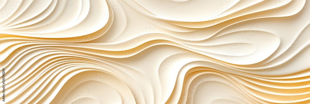 Aufkleber abstract background of golden lines 3d low profile style with a delicate, modern design