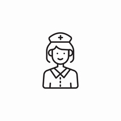 nurse staff icon sign vector