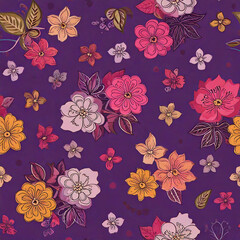 Fototapeta premium seamless floral pattern