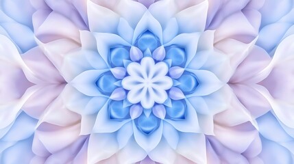 Fototapeta premium Abstract pastel floral mandala pattern