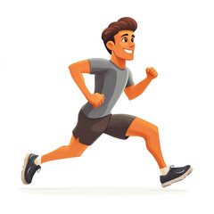 running man vector illustration