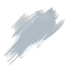 A hand-drawn watercolor brush stroke. A gray spot of paint is isolated on a white background. An illustration for any design