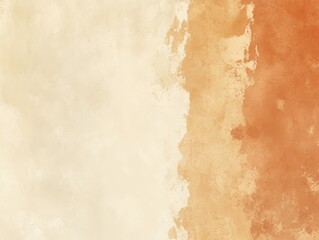 Abstract Beige and Orange Watercolor Texture Background
