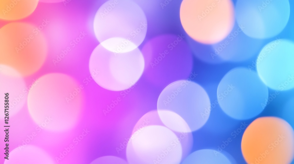 Poster abstract colorful bokeh background