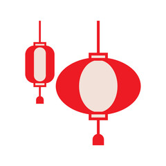 Chinese new year lantern icon. illustration of chinese new year lantern vector icon