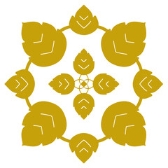 Gold Line art pattern