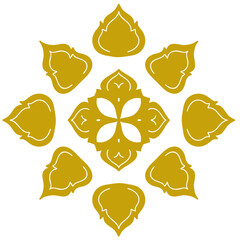 Gold Line art pattern