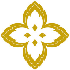 Gold Line art pattern