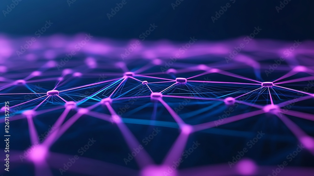 Poster abstract network connection background