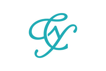 CY Letter Logo Design