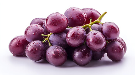 Grapes: Fresh assorted fruits with water droplets highlighting freshness and juiciness