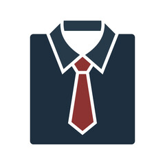 folded shirt icon isolated on white background