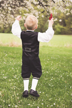 Boy celebrating the national day in Norway