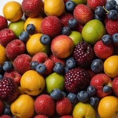 Obraz premium A nance fruit bunch on a pure white background.