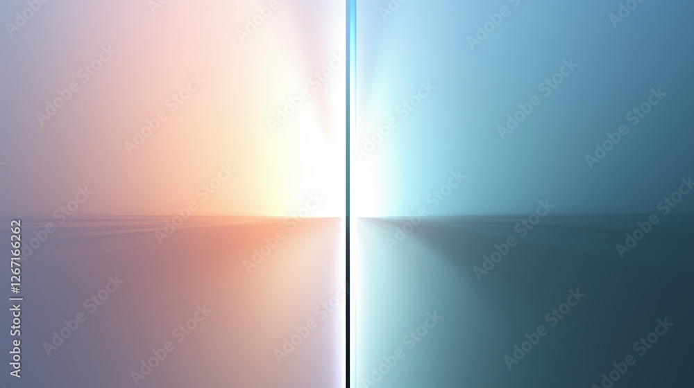 Aufkleber a single vertical line dividing two color gradients.