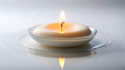 Floating Candle with Reflection