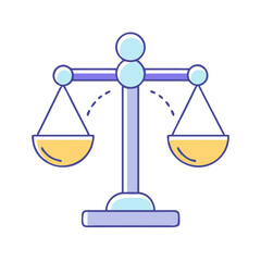 balance icon, balance vector illustration-simple illustration of balance, perfect for balance logos and icons