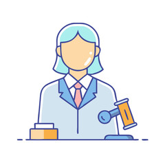 judge icon, judge vector illustration-simple illustration of judge, perfect for judge logos and icons