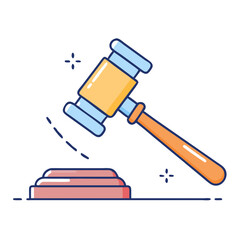 judge s hammer icon, judge s hammer vector illustration-simple illustration of judge s hammer, perfect for judge s hammer logos and icons