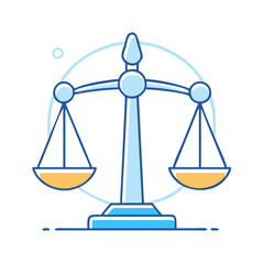 scales of justice icon, scales of justice vector illustration-simple illustration of scales of justice, perfect for scales of justice logos and icons