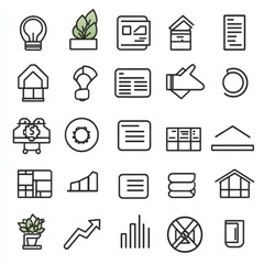 Icons graphic designer isolated with white background, editable stroke vector set of icons for web design
