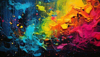 Obraz premium A detailed close-up of peeling paint revealing rust and rough layers