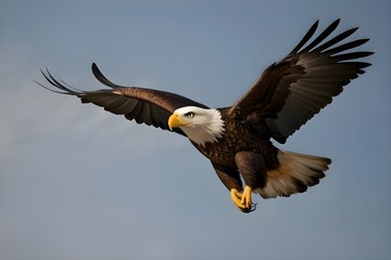 Fototapeta premium bald eagle in flight