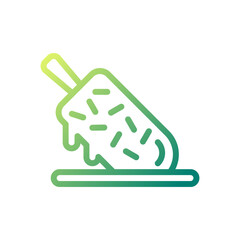 Melting Ice Cream Bar with Sprinkles Icon